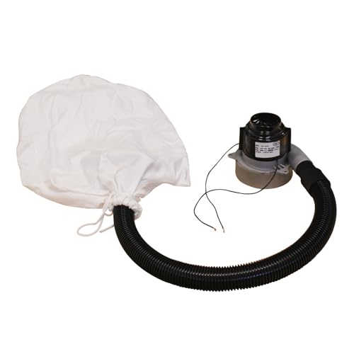 oomvarmer Sistema de extracción de virutas 1200w colector Polvo para Taller Sierra de Mesa y carpintería portátil Extractor Obra aspiradora Madera con Bolsa Filtro Manguera Industrial