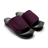 [AKAISHI] 公式 アーチフィッター 601室内履き (M 23.0-23.5cm パープル) スリッパ レディース アーチ補正 外反母趾にも