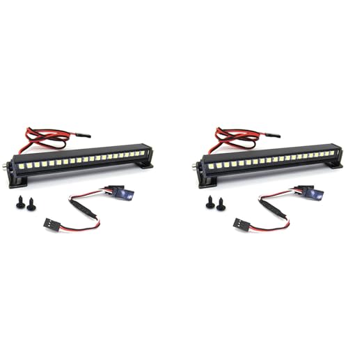 Barra de luces LED para coche RC D12 C14 C24 con cable de conversión techo 2X