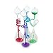 4Pcs Colorful Office Thinking Hand Boiler, Glass Science Energy Transfer, Children Science Experiment, Love Birds Color Meter Hand Boiler, Thermometer Spiral Glass Energy Museum Toy Gifts