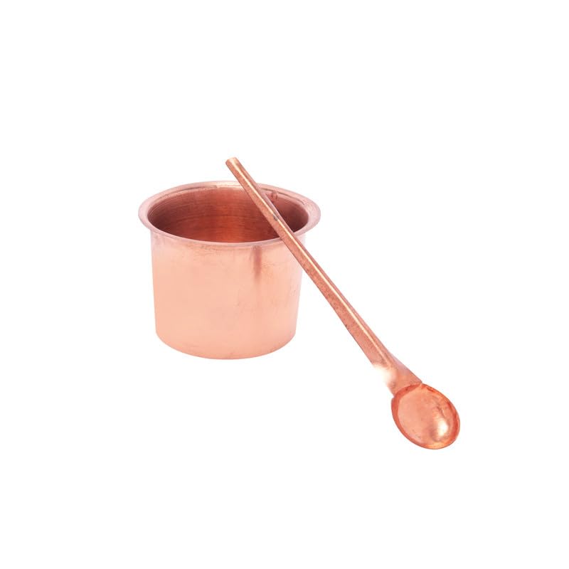 Click Pujan Aachmani - Copper Regular | Jal Patra with Achmani Spoon Set for Poojan Purpose | Traditional Religious Water Pot with Spoon for Spiritual Use-image-21