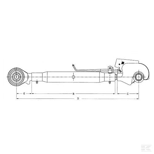 Kramp Oberlenker Auge/Haken 390, M30 Kat.2/2 TLC3903022KR | 8716106069392