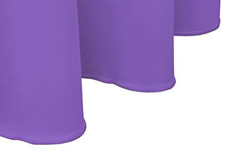 Gefeii Kitchen Tablecloth 90 Inch Round Tablecloths Solid Polyester Table Cloth For Wedding Party Restaurant Banquet Dining Buffet Table Picnic Decorations (Round-90 Inch, Purple) #TOP7