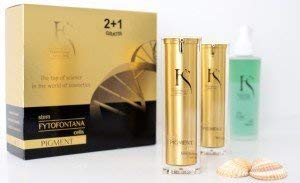 Research Product Pigment Care Gift Box Inc.:Pigment Serum 30 ml + Pigment Emulsion 30 ml + Pure Pigment 125 ml Free with Stem Cells, TrioStem3 Complex, Peptides & Hyaluronic Acid for Men & Women Made in Switzerland
