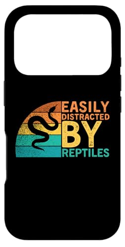 Retro Vintage Easily Distracted By Reptiles Snake Lover X}zP[X iPhone 17 Pro p