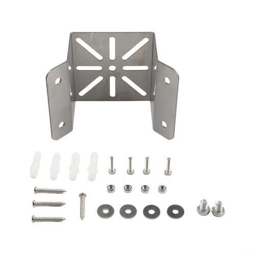 Soporte de pared de esquina de acero inoxidable para cámaras de seguridad, soporte de montaje duradero de cámara IP compatible con domo y CCTV para interiores y exteriores para Sys (plateado)