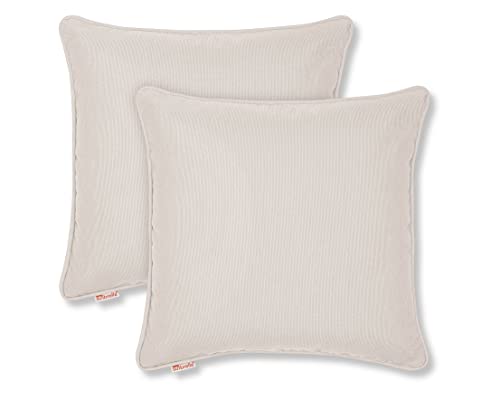 Austin Horn Classics Sunbrella Eggshell Corded-Edge 20-inch Indoor/Outdoor Pillow Cover (Set of 2) Sunbrella Acrylic Fabric - Insert Not Included