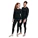DANISH ENDURANCE Recycled Polyester Baselayer Set (Unisex) XXL Black/Grey 1-Pack