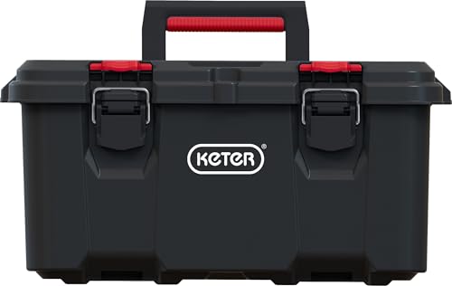 Keter Stack n' Roll Modular DIY Toolbox, Stackable, Lightweight, Durable, Water Resistant, Black