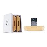 RUCULA Pack x2 Natural Bamboo Phone Stand & Passive Amplifier -Eco Friendly Wooden Portable Cellphone Dock - Subtle Acoustic Speaker, Wireless Sound Booster, fit Phones Less Than 3" Wide (Check Size)