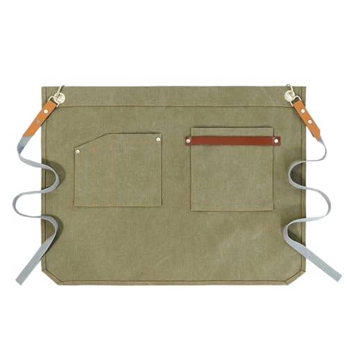 Grembiule Con Tasche - Grembiule Con Tasche | Grembiulle Da Cucina, Cameriere E Cucina, Mezzo Grembie Da Servizio Per Ristoranti, Pub E Casa, Accessorio...