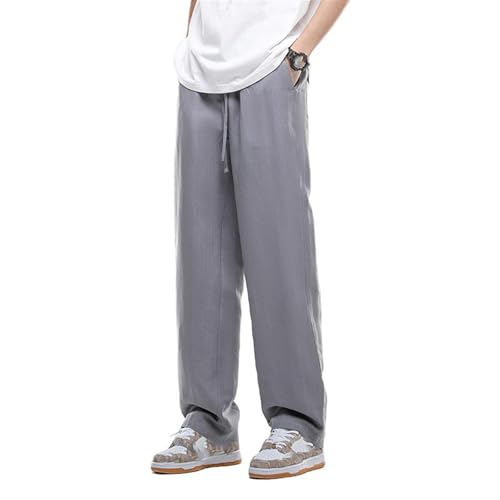 Summer Thin Men's Pants Chinese Style Cotton and Linen Casual Trouser3