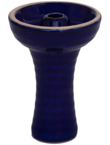 DARK BLUE Hookah Phunnel Funnel Bowl Large Size - Includes Correct Bowl Grommet by Head Cold Hookah