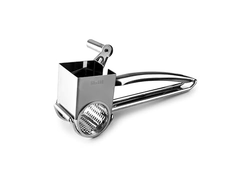 IBILI - Molinillo Rallador para Queso Giratorio - Acero Inoxidable 18% - 20 x 11 x 8,3 cm