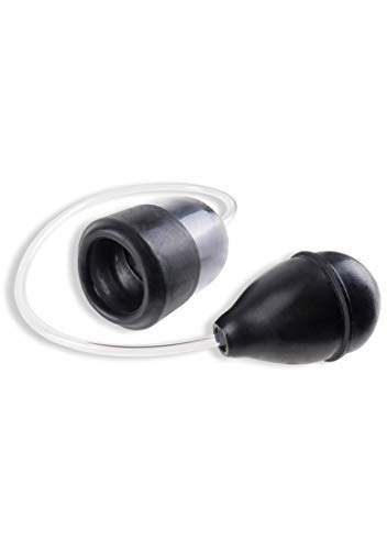 Pipedream Fetish Fantasy Series Suck N' Stroke Head Pump Clear & Black One Size - Afbeelding 3