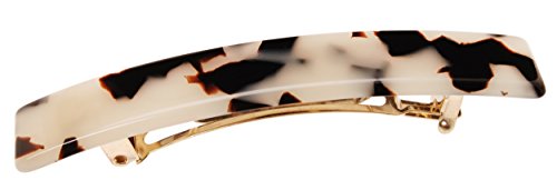 France Luxe Small Luxury Rectangle Barrette, Ivory Tokyo French Barrette