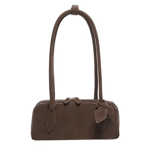 Suede Purse Y2k Vintage Suede Bag Rectangle Shoulder Bag for Women with Bow Detail Soft Trendy Underarm Purse 2025 for Daily