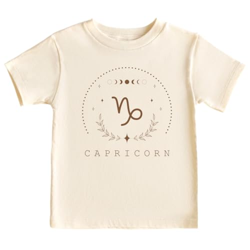 Image of Capricorn Zodiac Horoscope Cute Baby Bodysuit, Kids & Toddler T-Shirt - Funny Outfit for Girls Boys Baby Shower Foodie Tee