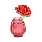 Generic Botella de perfume con copa de aroma y barra difusora portátil, Rojo