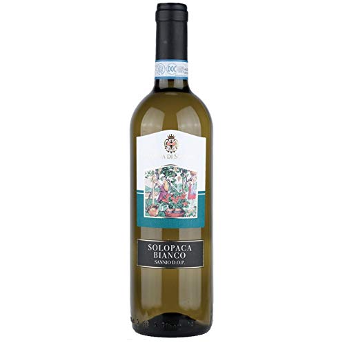 Vino blanco Solopaca Sannio D.O.P. ideal para celebraciones, lote de 6 botellas Solopaca