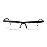 OKH Adjustable Focus Glasses Dial Vision Reading Glasses, 6D to +3D Diopters TR90 Glasses For Seniors Women Men