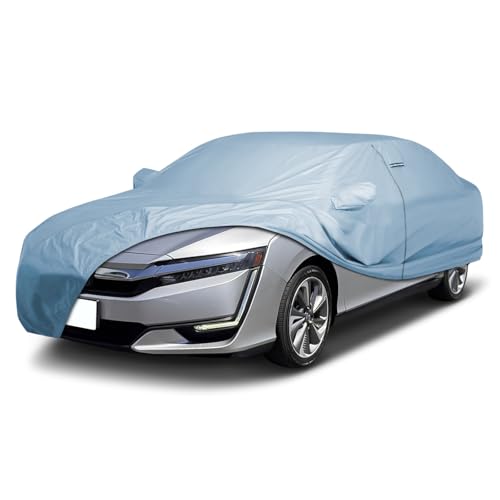 Image of iCarCover Premium Car Cover for 2018-2022 Honda Clarity Heavy Duty Waterproof All Weather Automobiles Custom Fit Indoor Outdoor UV Snow Protection Covers with Straps and Bag