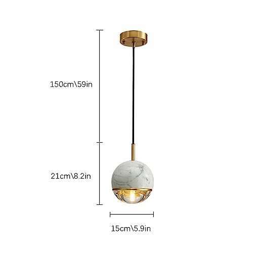 Candelabros esféricos de mármol perfectos para iluminar dormitorios modernos 5