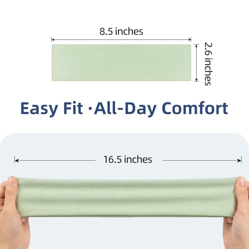 Image of Fishinsea 10 Pack Headbands for Women, Elastic Non-Slip Hair Bands Hair Warp for Sports Daily Workout Yoga Running