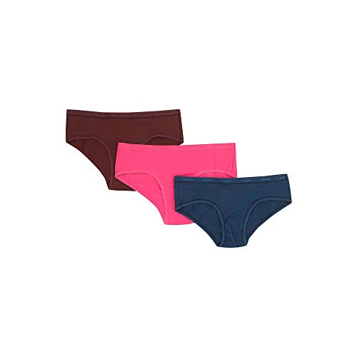 Image of Amante Solid Cotton Low Rise Hipster Panty Pack(Pack of 3)