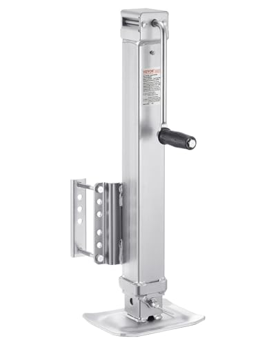 VEVOR Heavy Duty Swivel Trailer Jack 8000 lbs Static Load Capacity 28.5 Lift Jack Stand with Handle for RV Horse Utility and Yacht Trailers
