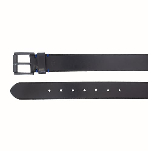 Vince Camuto Mens Jean Belt | Black Belt | Genuine Leather Belt | Black Finish Belt Buckle4