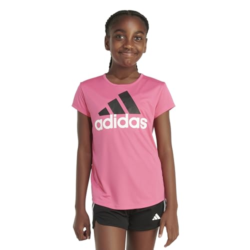 Image of adidas Girls' Short Sleeve Scoop Neck Tee T-Shirt