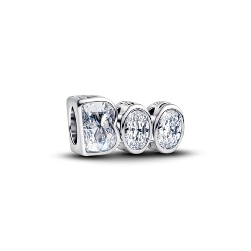 Charm PANDORA Moments 794060C01 Boo brillante ideal para fiestas de Halloween