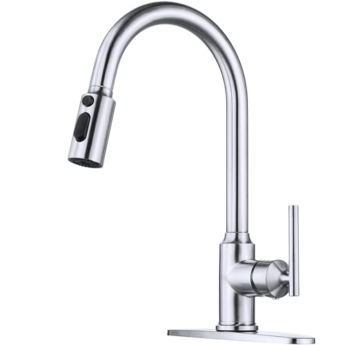 Robinetterie cuisine noire avec mitigeur évier 3 trous et douchette extractible