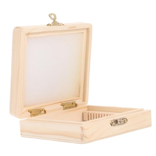 OSOLADY 木製顕微鏡スライド収納ボックス 対応 生物切片用整理ケース 研究室用スライドホルダー 効率的整理