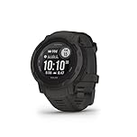 Garmin Instinct 2 Solar, Smartwatch, 45mm, Rugged design, Ricarica solare, Autonomia infinita, +30 app multisport, GPS, Cardio, SpO2, Pay, Connect IQ (Graphite) (Ricondizionato)