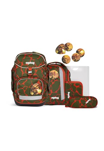 ergobag Pack Set ergonomischer Schulrucksack, Vorgänger-Kollektion, flexibel 6-teilig 1.Klasse Grundschule