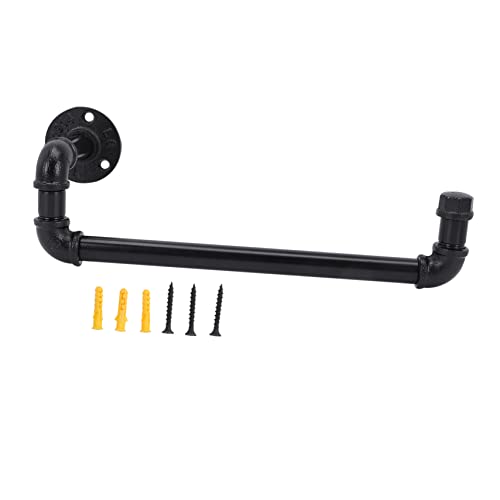 Angoily toallero Manos Ganchos de Trabajo Pesado estantería baño Retro Colgador Toallas Colgador de Toallas Towel Holder Barra de Torre de Servicio Pesado Barra de Toalla Planchar Black