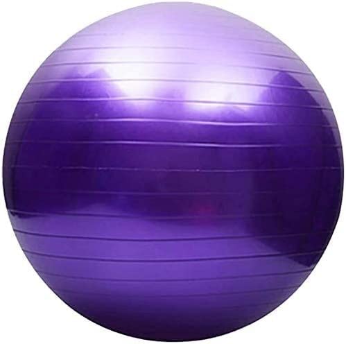 Pelota de fitness morada GCX para yoga, pilates y entrenar el equilibrio en casa
