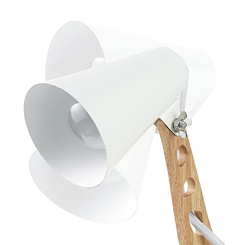 Image of GLOBE Electric 52210 Gigi Giraffe 11 inch Wooden Novelty Lamp, White Shade, in-Line On /Off Rocker Switch
