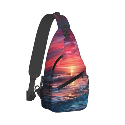 Bolso tipo sling para hombre y mujer negro miniatura 7