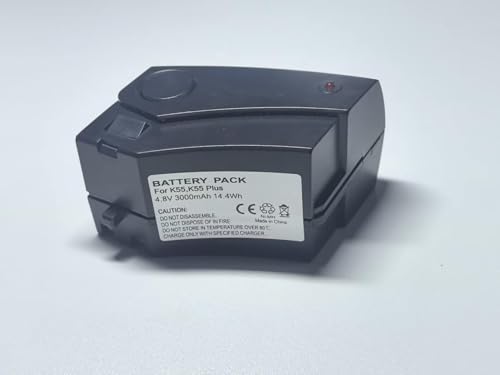 Batería de repuesto para escoba inalámbrica Kärcher K52, K55, K65+, KB5, KC55, KC55+ y otros, como 28100010, 6.654-118.0, 4.8 V, 3000 mAh