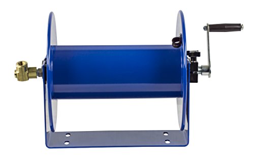 Coxreels 117-3-250 Hand Crank Steel Hose Reel, 100 Series, 3/8” X 250’, Up To 4,000 Psi - Easy-To-Use Compact Design - Adjustable Tension Break - Heavy-Duty Steel Construction, Made In The Usa, Blue #TOP5