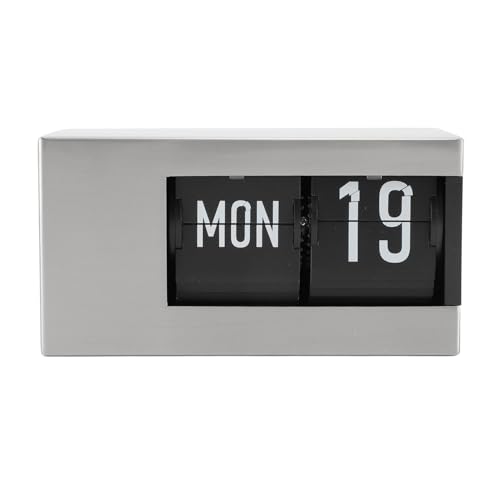 Reloj digital flip clock con calendario perpetuo inteligente a pilas 3