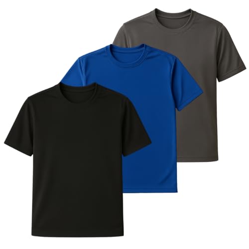 Kit 3 Camisetas Dry Fit Raglan Masculina Manga Curta Academia Gol...