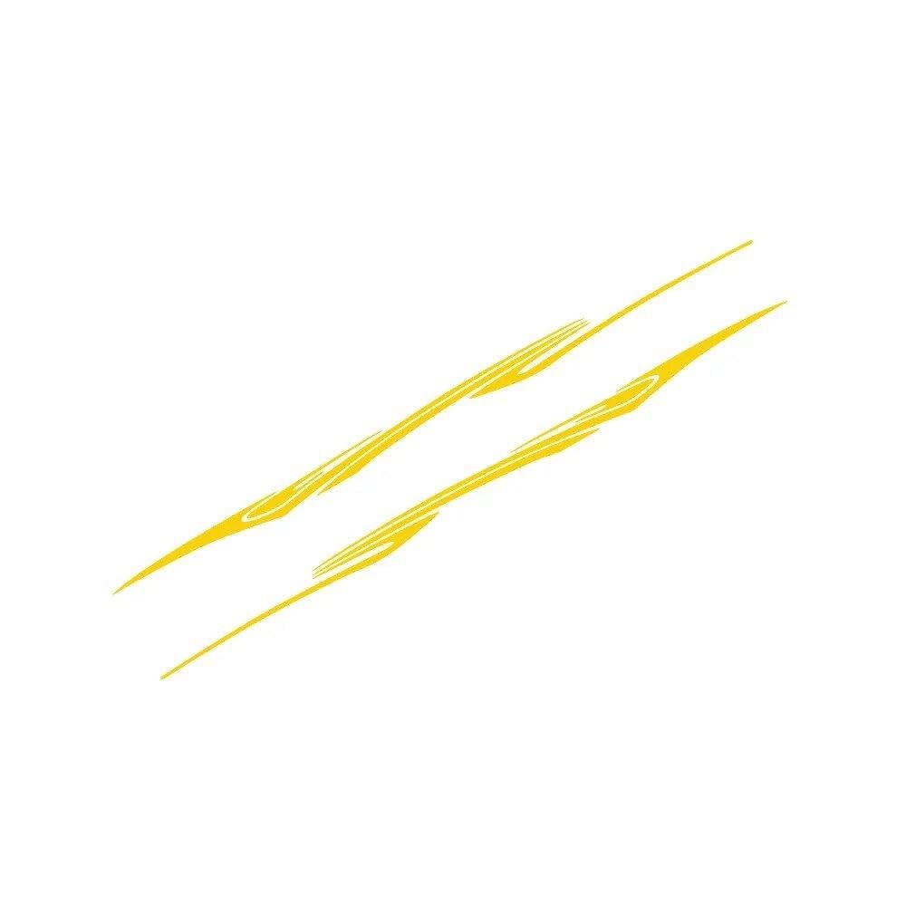 Bertdcx Glossy Yellow Auto Accessory For Hyundai Kona Waist Graphics Stripes Vinyl Decals Auto Decoration Accessories(Glossy Yellow)