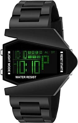 GenericDigital Rocket Shape Mens, Watch for Men, Boys, Black in Colour.
