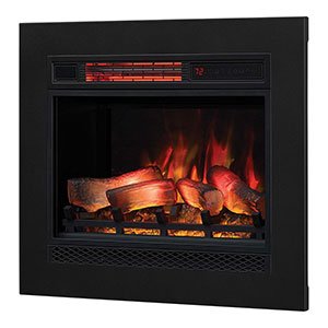 ClassicFlame 23 3D Infrared Fireplace Insert u0026 Flush Mount Kit - Black,  23II042FGL u0026 BBKIT-23 : Amazon.ca: Tools u0026 Home Improvement