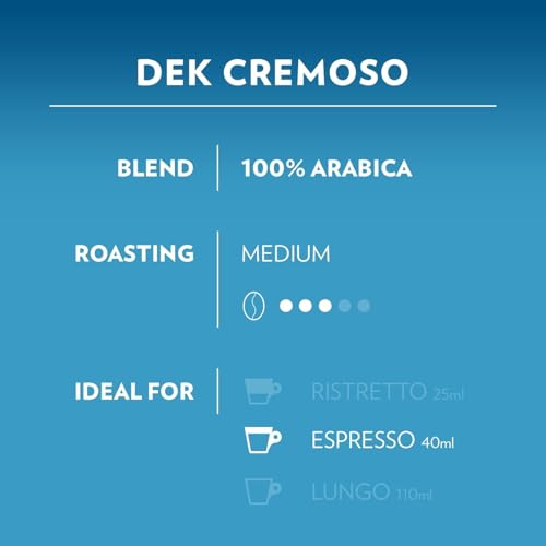 Lavazza A Modo Mio Dek Creamy Coffee Capsules (5 Packs of 16)