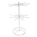 sgerste Rotating Iron 2-stufig drehbaren Ständer Rack Schmuck Halter Display mit 16 Haken – Schwarz